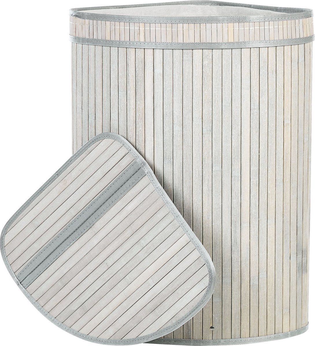 Beliani Badulla - Mand--bamboehout - Grijs