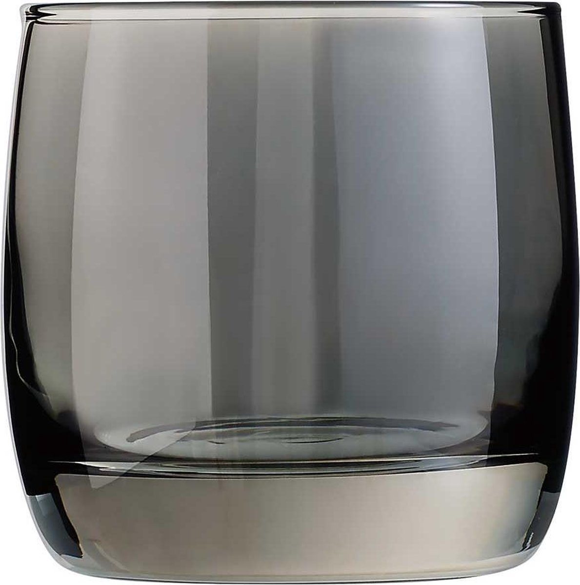 Luminarc Whisky Tumbler Glazen - 4x - Transparant Zwart - 300 Ml - Whiskeyglazen