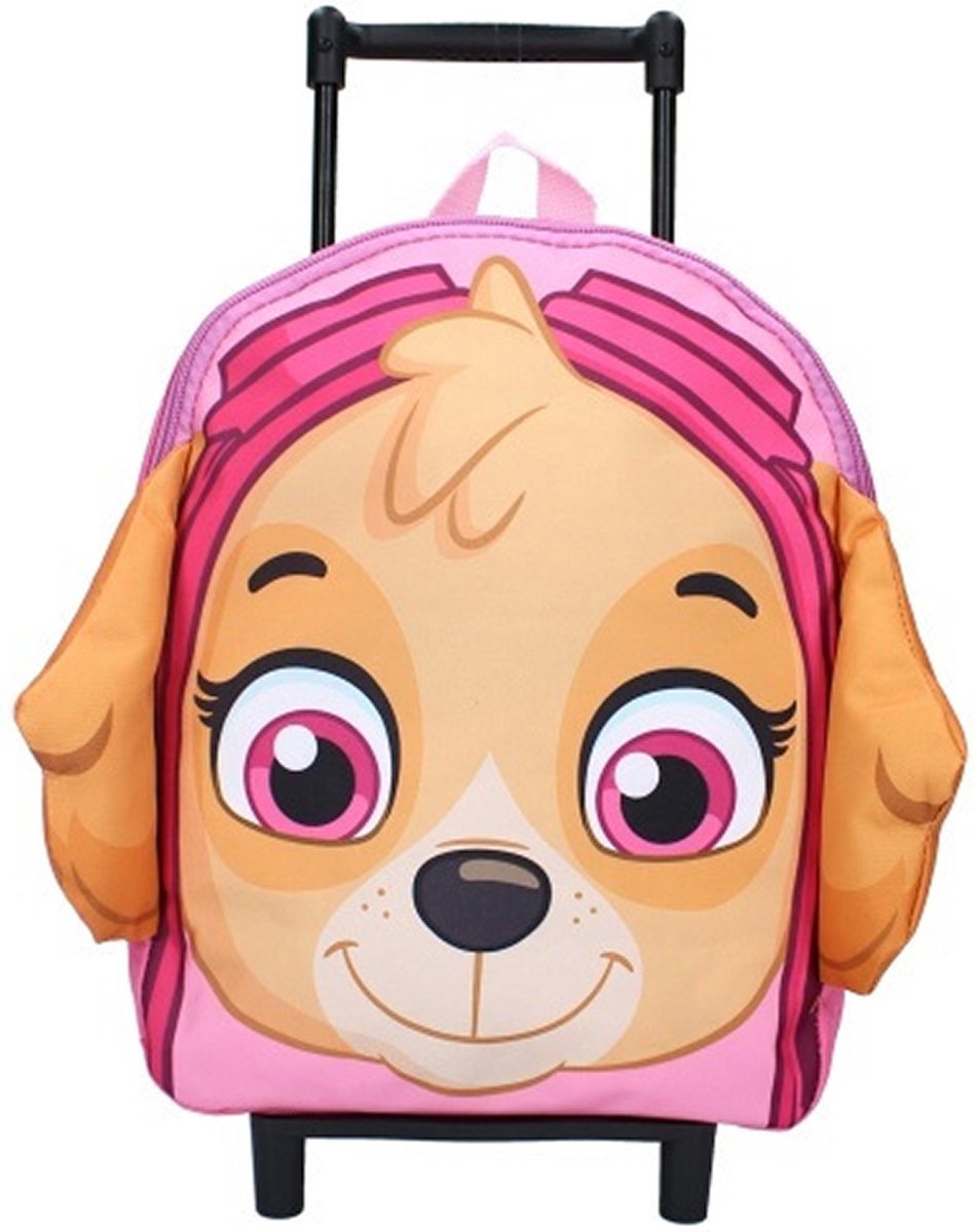 Paw Patrol Skye Reiskoffer/trolley/rugtas 33 X 25 Cm - Voor Kinderen - Kinder Reiskoffers - Roze