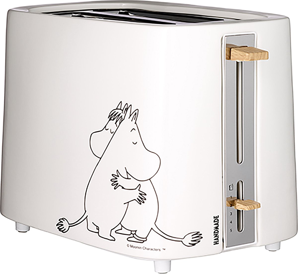 Mooie En Elegante Keramische Broodrooster Moomin Wit