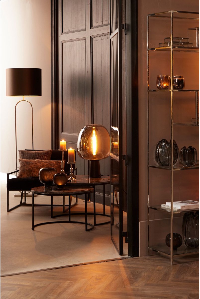 Light & Living - Tafellamp Maysony - 40x40x59cm - Grijs