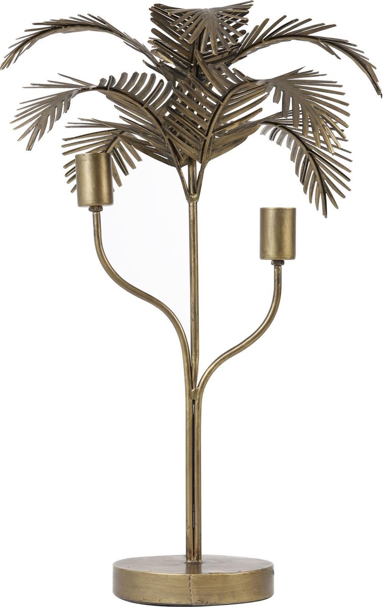 Light & Living - Tafellamp Palm - 44x44x68cm - Goud