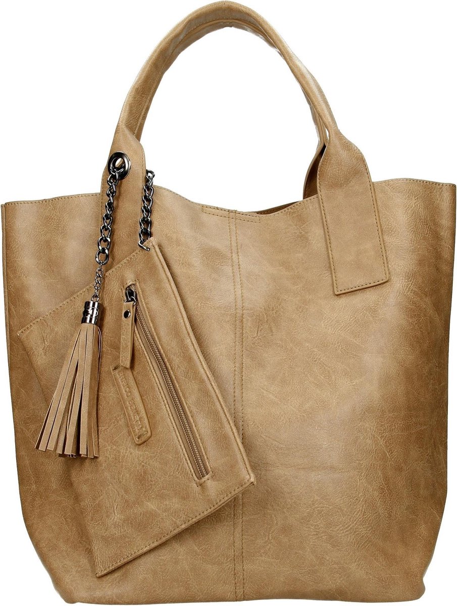 Enrico Benetti Caen Handtas - Dames - Kunstleer - Taupe