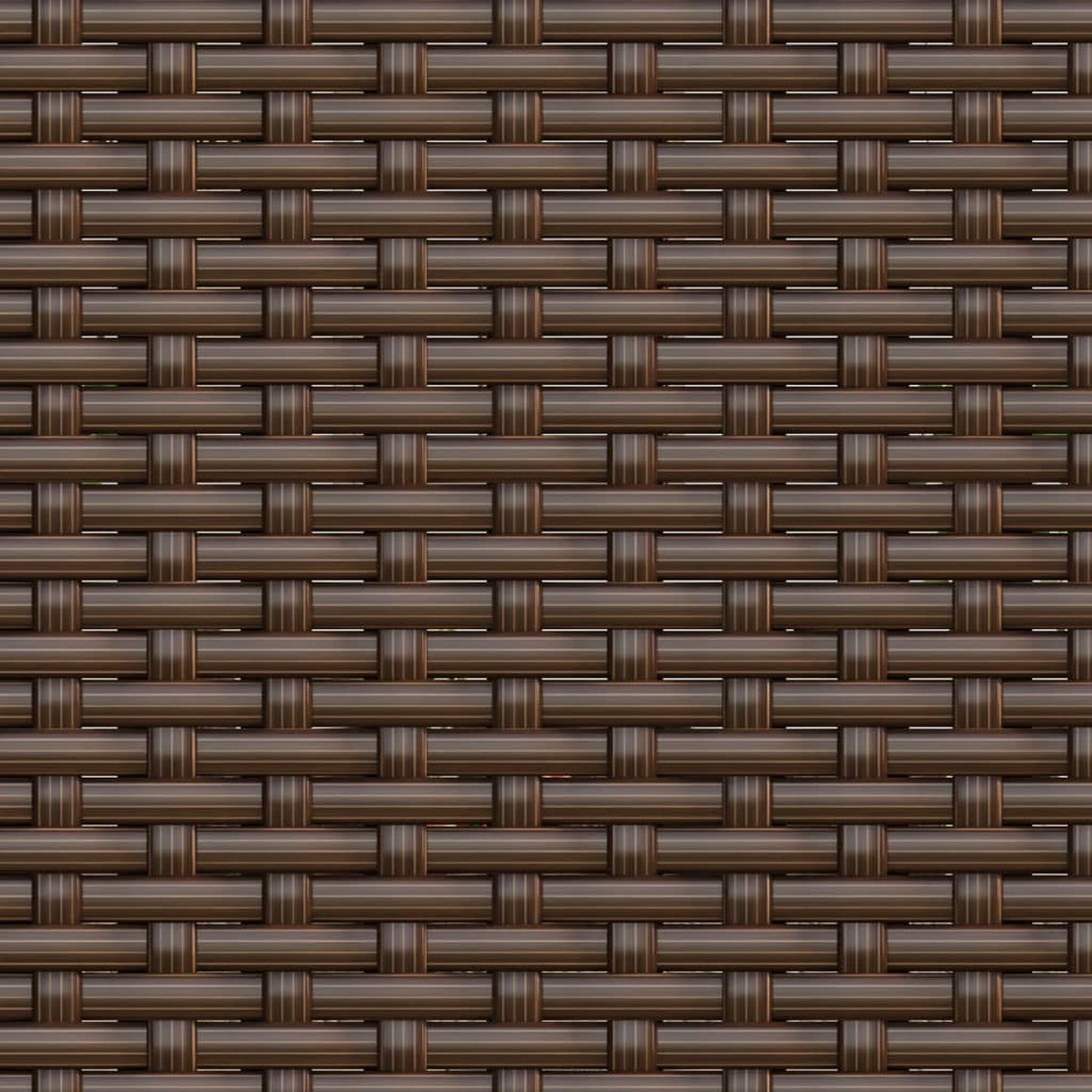 Vidaxl Tuinbank 3-zits Met Kussens Poly Rattan - Bruin