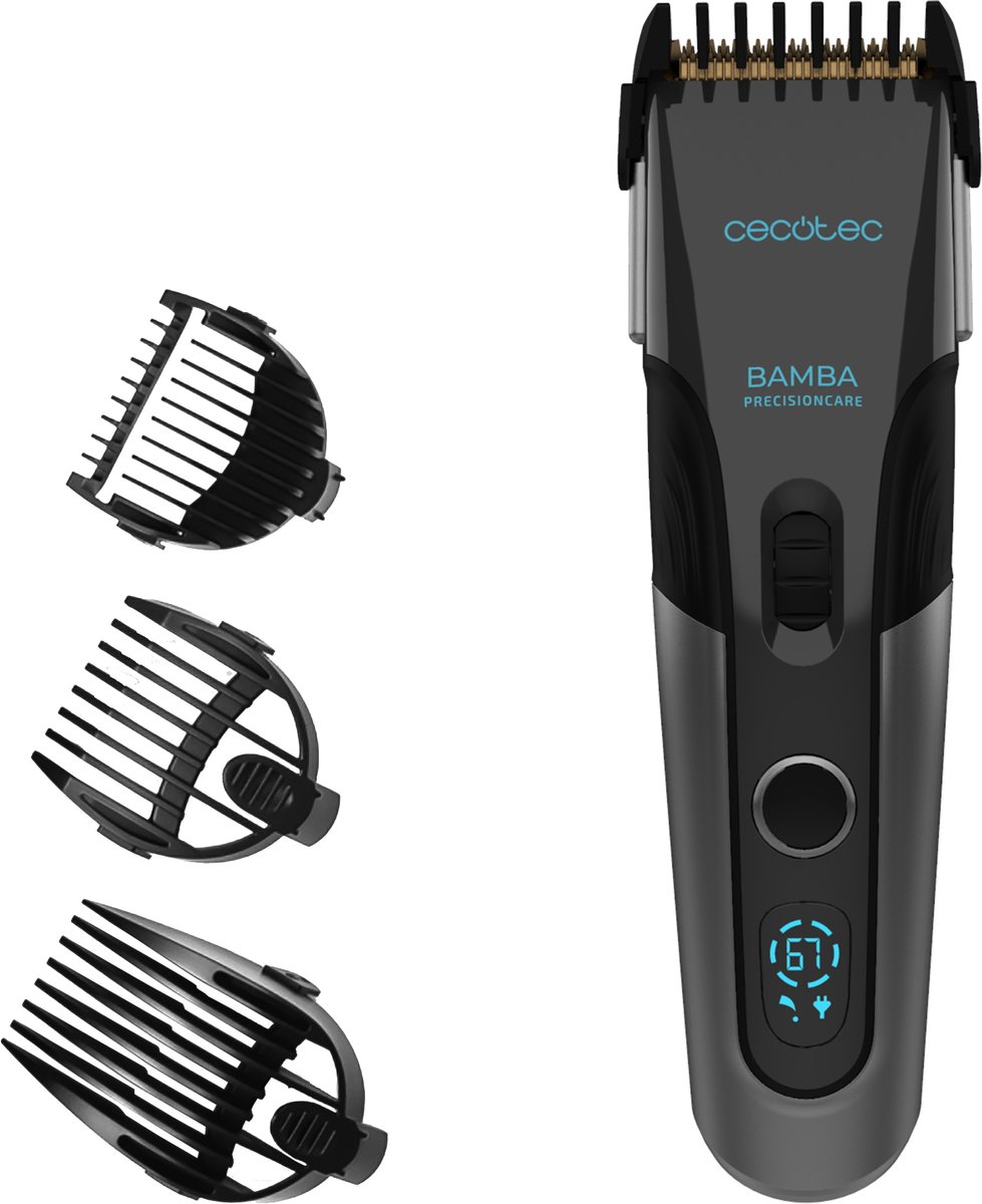 Cecotec Tondeuse - Wet & Dry - Verstelbaar - Precisioncare - Trimmer Baard En (Hoofd)haar - Zwart