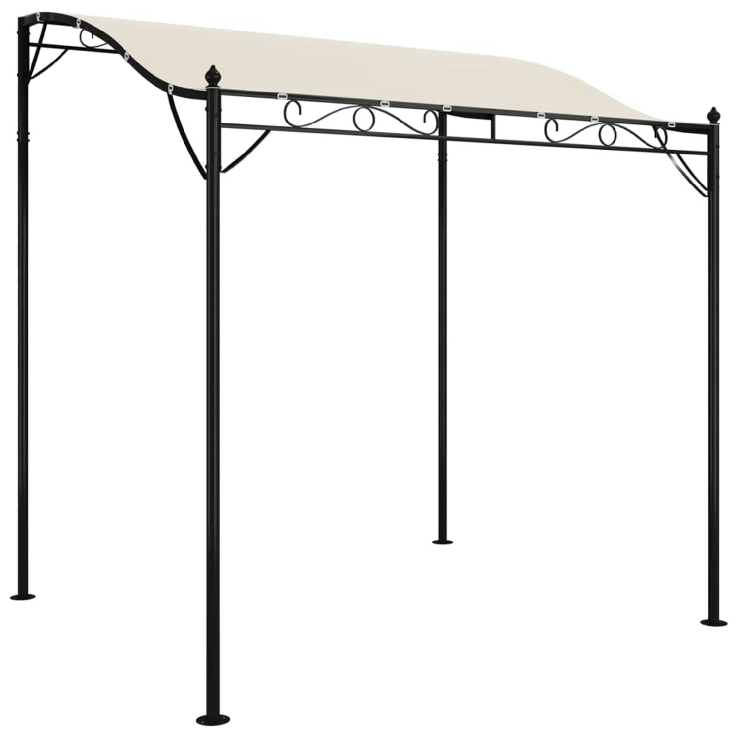 Vidaxl Luifel 2x2,3 M 180 G/m² Stof En Staal Crèmekleurig