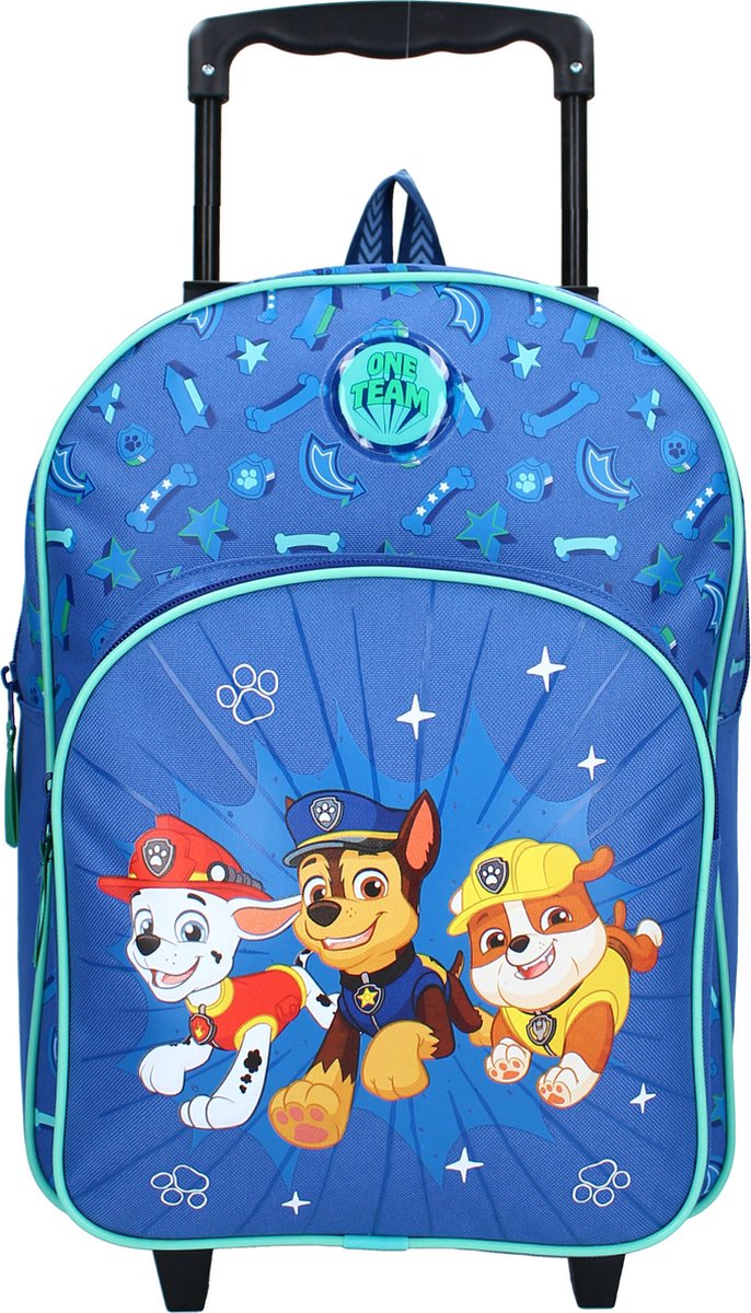 Paw Patrol Handbagage Reiskoffer/trolley/rugzak 38 Cm Voor Kinderen - Kinder Reiskoffers - Blauw