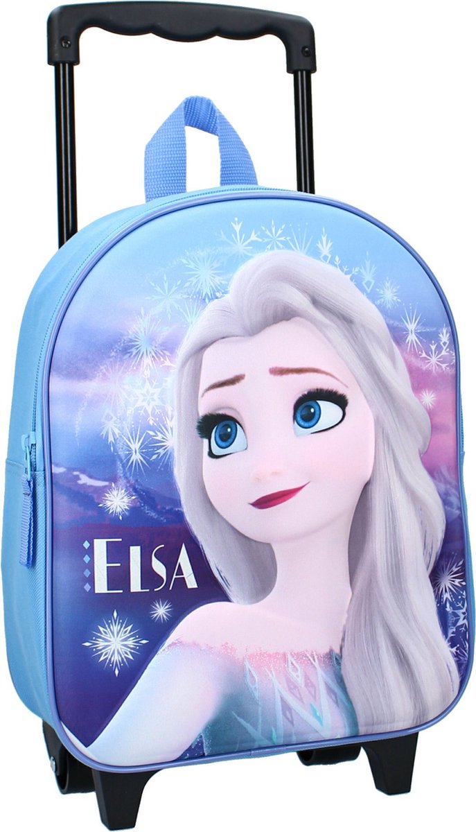 Disney Frozen Handbagage Reiskoffer/trolley/rugzak 32 Cm Voor Kinderen - Kinder Reiskoffers - Blauw