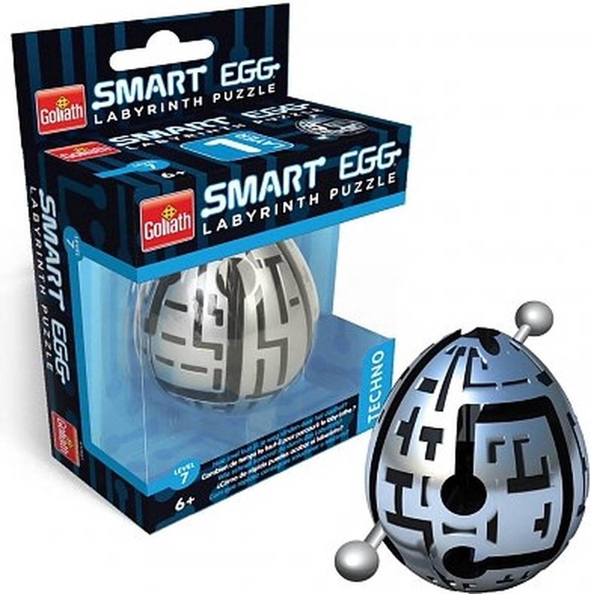 Goliath Smart Egg Techno Labyrinth Puzzle - Zilver/zwart