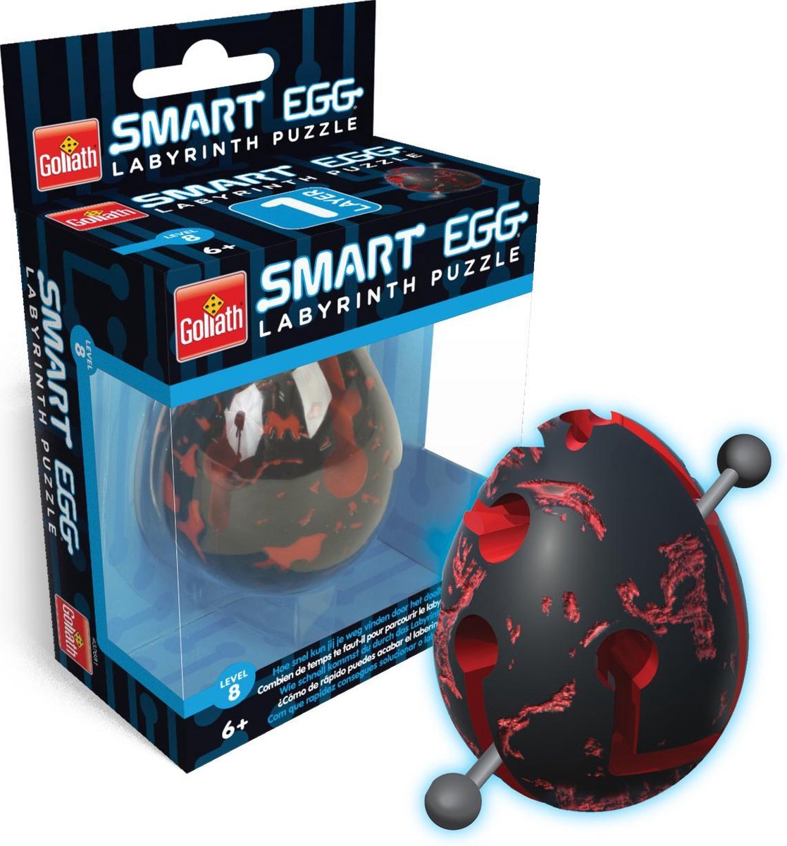 Goliath Smart Egg Lava Labyrinth Puzzle - Zwart/rood