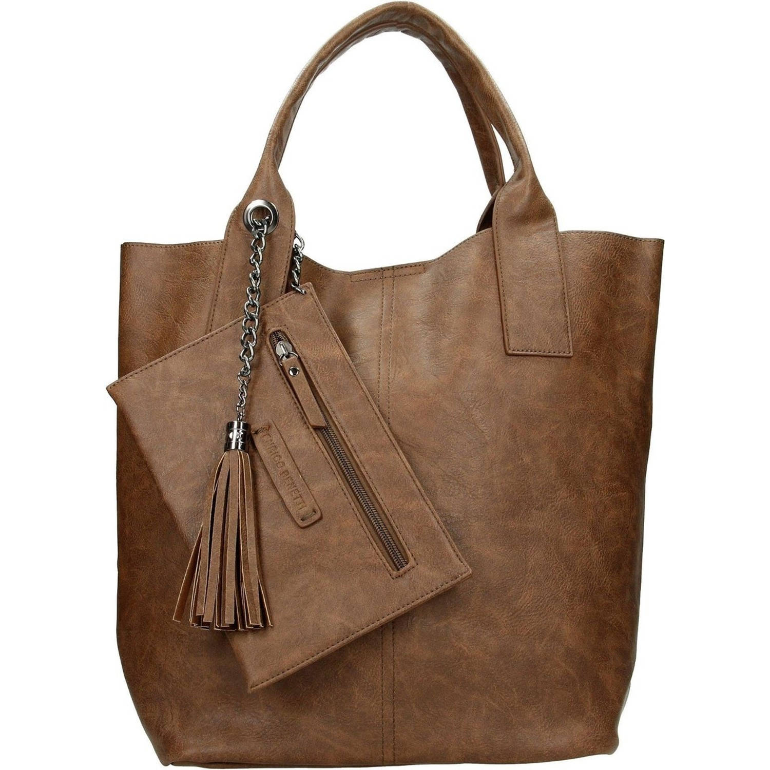 Enrico Benetti Caen Dames Shopper Handtas - Bruin