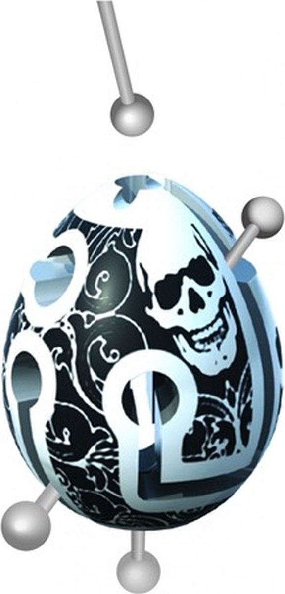 Goliath Smart Egg Skull Labyrinth Puzzle - Zwart/wit