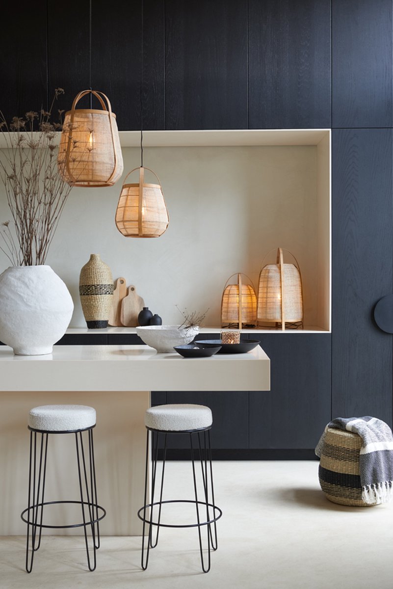 Light & Living - Tafellamp Jacinto - 34x34x60cm - Oranje