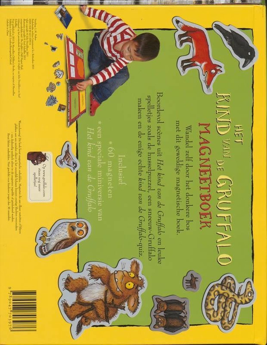 Lemniscaat B.V., Uitgeverij Het kind van de gruffalo magneetboek Magneetboek