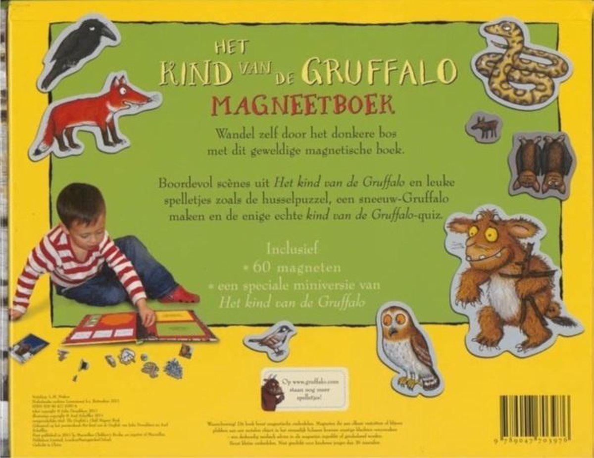 Lemniscaat B.V., Uitgeverij Het kind van de gruffalo magneetboek Magneetboek