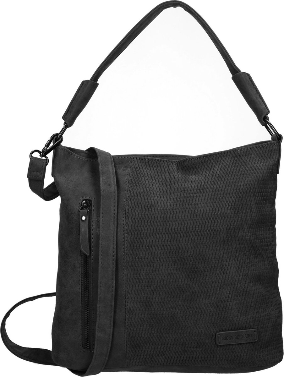 Bicky Bernard -Schoudertas - Handtas Tizni - Modern Tas - Zwart