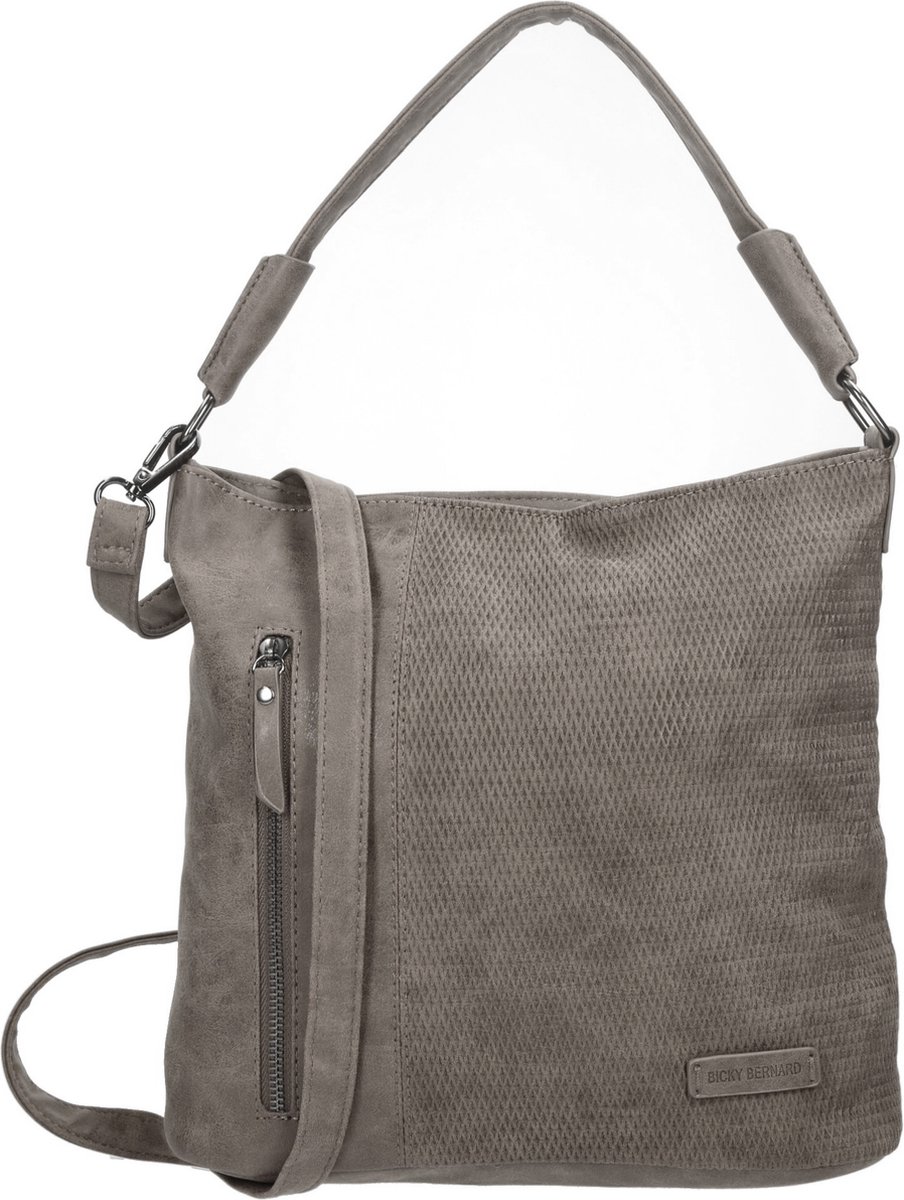 Bicky Bernard -Schoudertas - Handtas Tizni - Modern Tas --mid-grey - Grijs