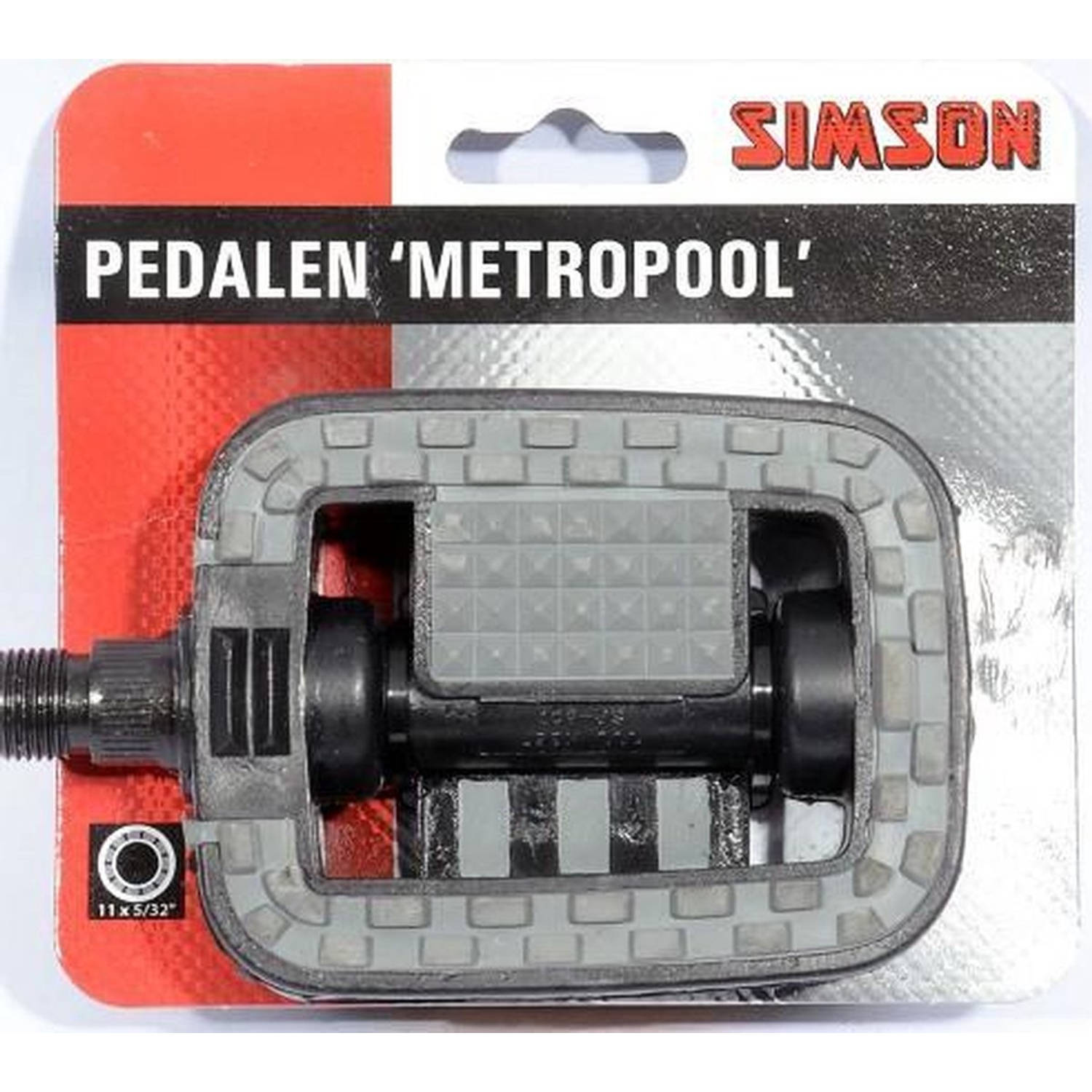 Pedalen Set Metropool 9/16 Inch Grijs/zwart