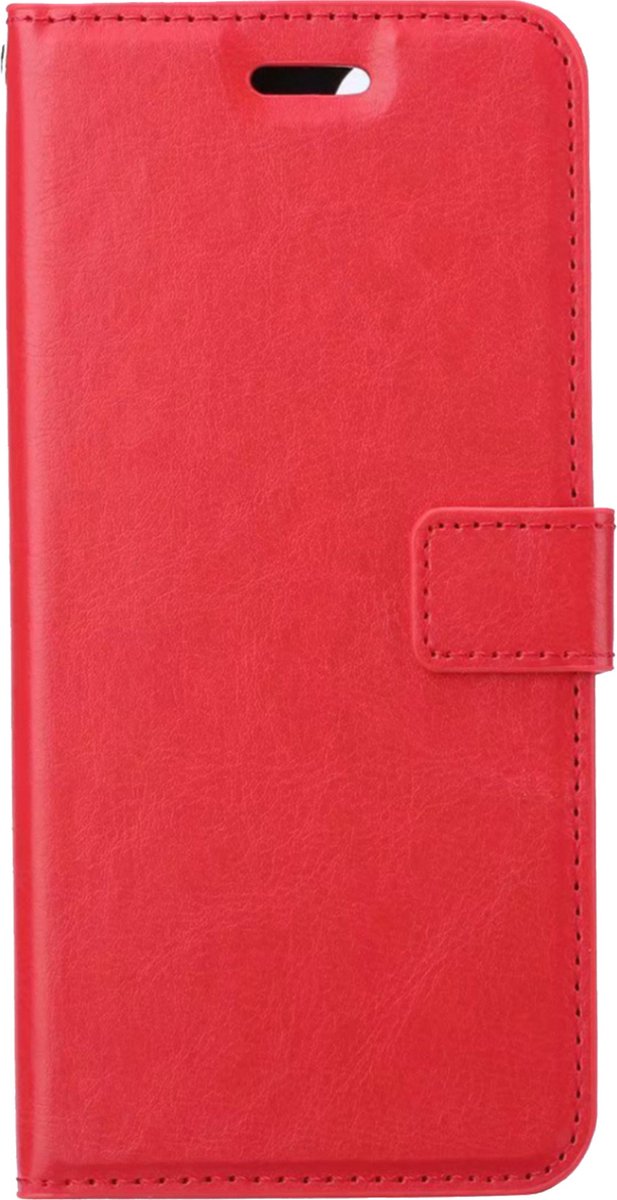 Basey Oneplus Nord Ce 2 Lite Hoesje Book Case Kunstleer Cover Hoes - Rood