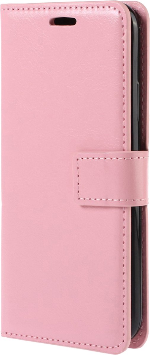 Basey Oneplus Nord Ce 2 Lite Hoesje Book Case Kunstleer Cover Hoes - Licht - Roze