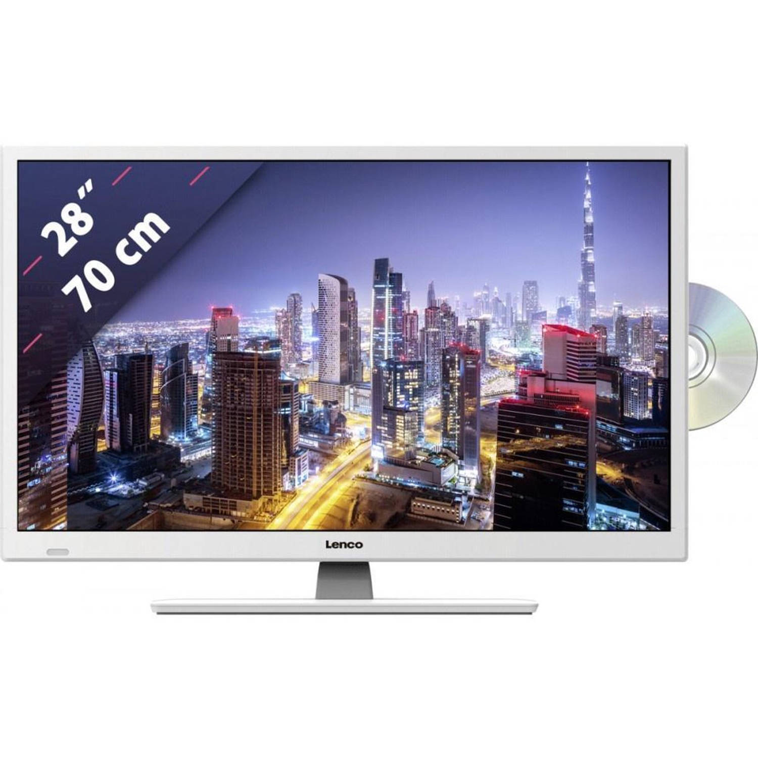 Lenco Dvl-2862 - Televisie Full Hd Led Met Dvb Wit - 28 Inch