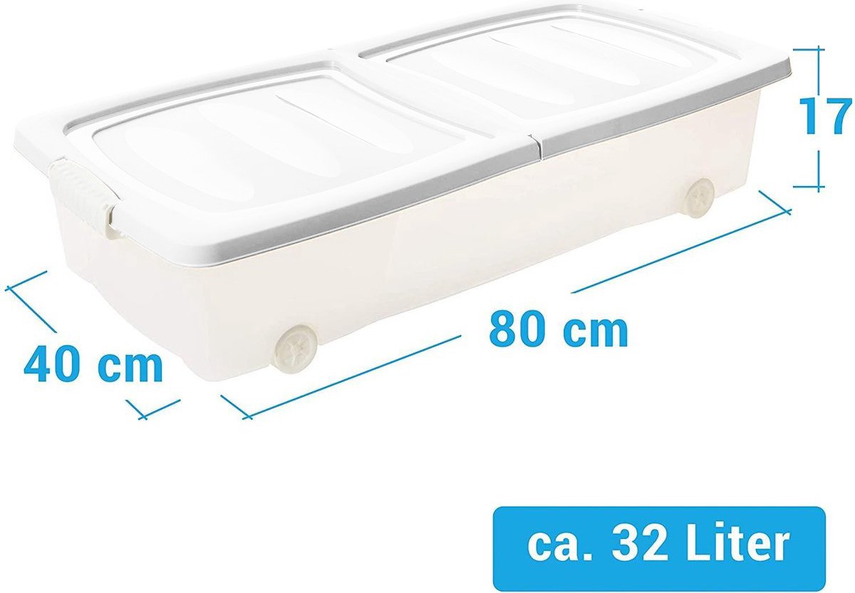 Opbergbox - Onderbedbox - Onderbedbox 32 Liter