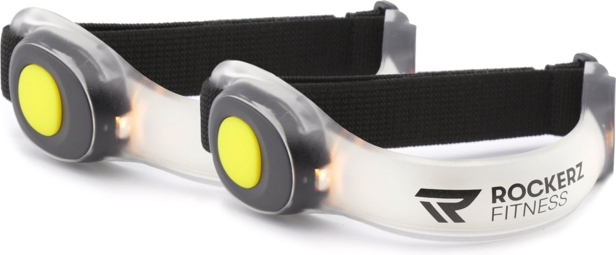 Rockerz Fitness® - Hardloop Verlichting - Hardloop Lampjes Incl Batterijen - Water Resistant - Geel