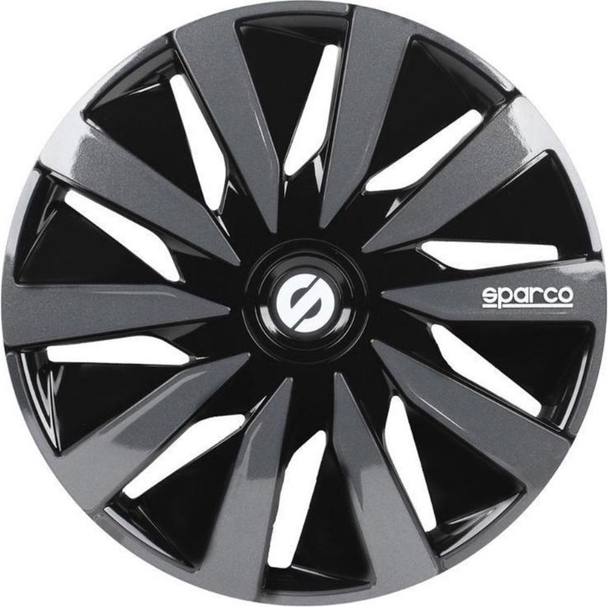 Sparco - Wieldoppen - Velgen - Lazio - 14 Inch - Zwart/zilver