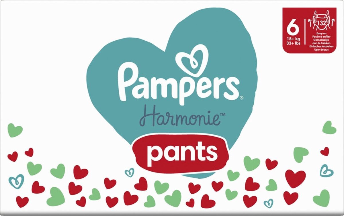 Pampers - Harmonie Pants - Maat 6 - Maandbox - 132 Stuks - 15+ Kg