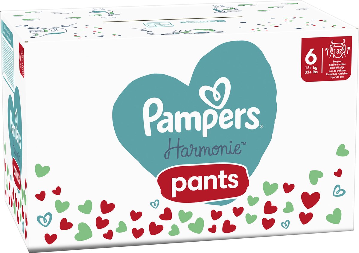 Pampers - Harmonie Pants - Maat 6 - Maandbox - 132 Stuks - 15+ Kg