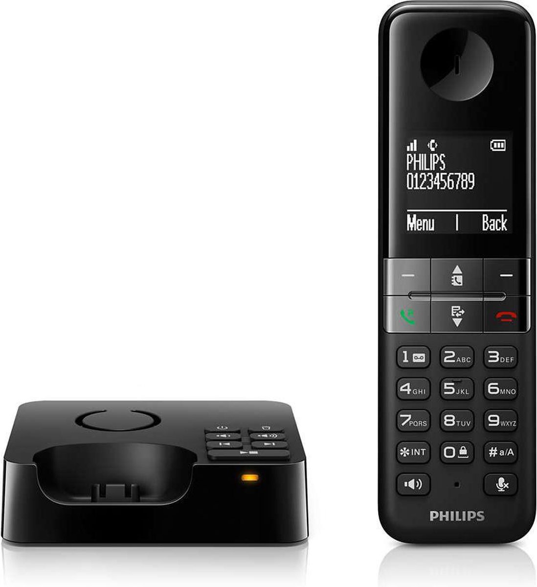 Philips D4751b Draadloze Vaste Telefoon Met Antwoordapparaat - Zwart