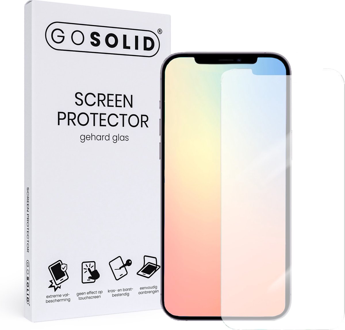 Go Solid! Apple Iphone 11 Screenprotector Gehard Glas