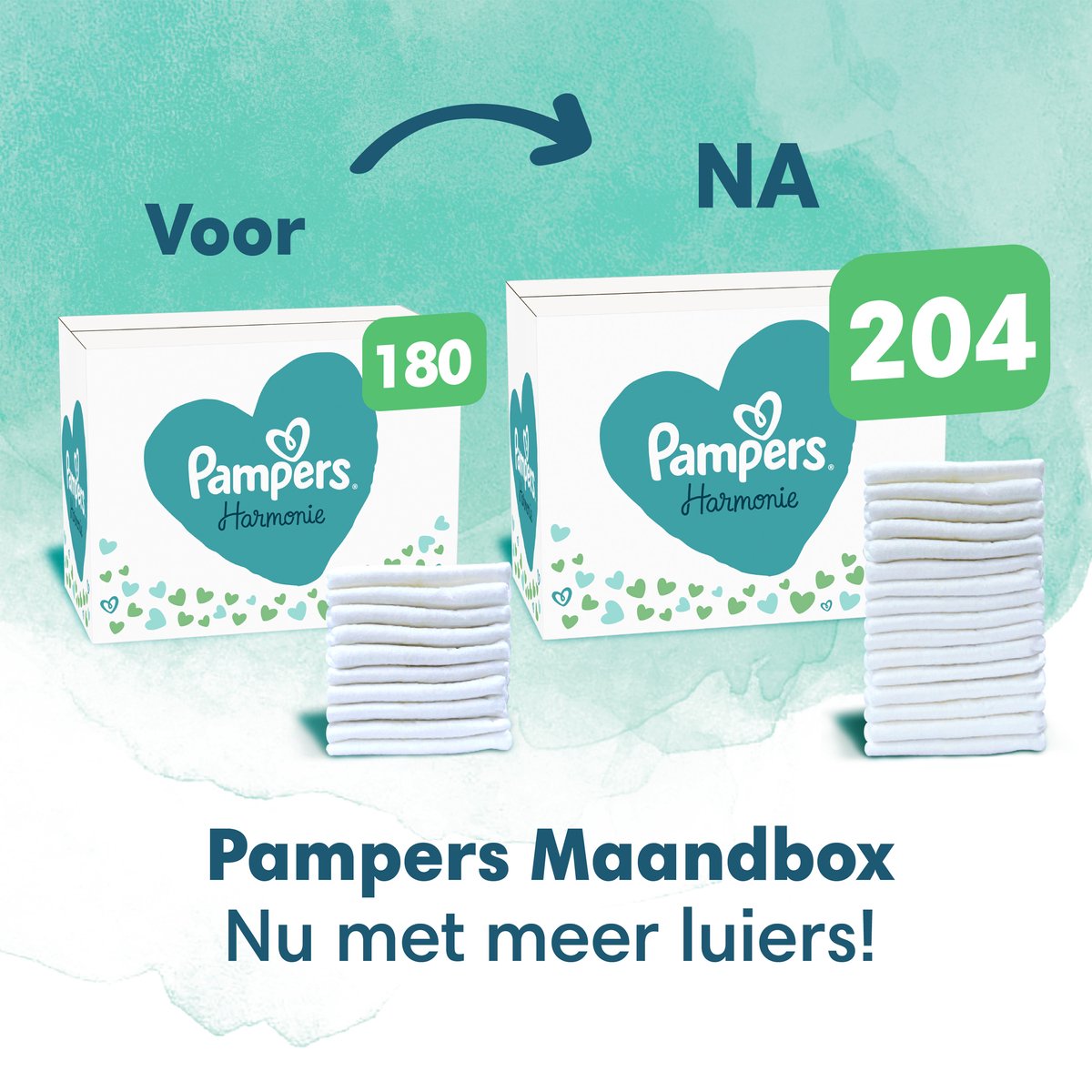 Pampers - Harmonie - Maat 3 - Maandbox - 204 Stuks - 6/10 Kg