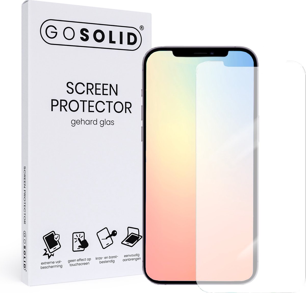 Go Solid! Apple Iphone 13 Mini Screenprotector Gehard Glas
