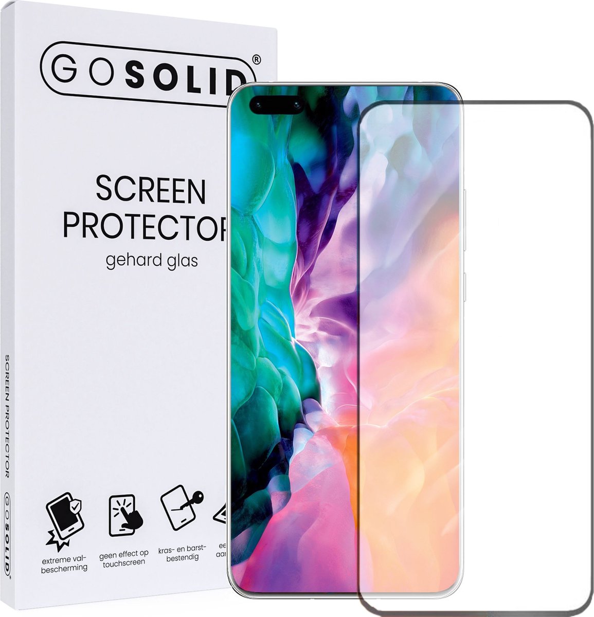 Go Solid! Screenprotector Voor Oneplus 8 Gehard Glas