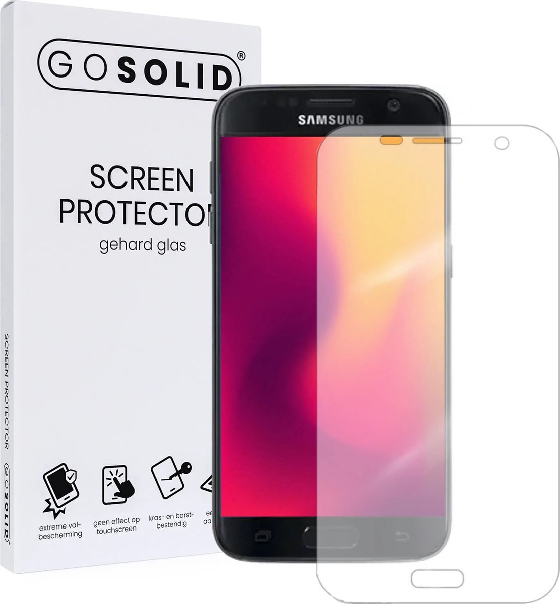 Go Solid! Samsung Galaxy S4 Screenprotector Gehard Glas