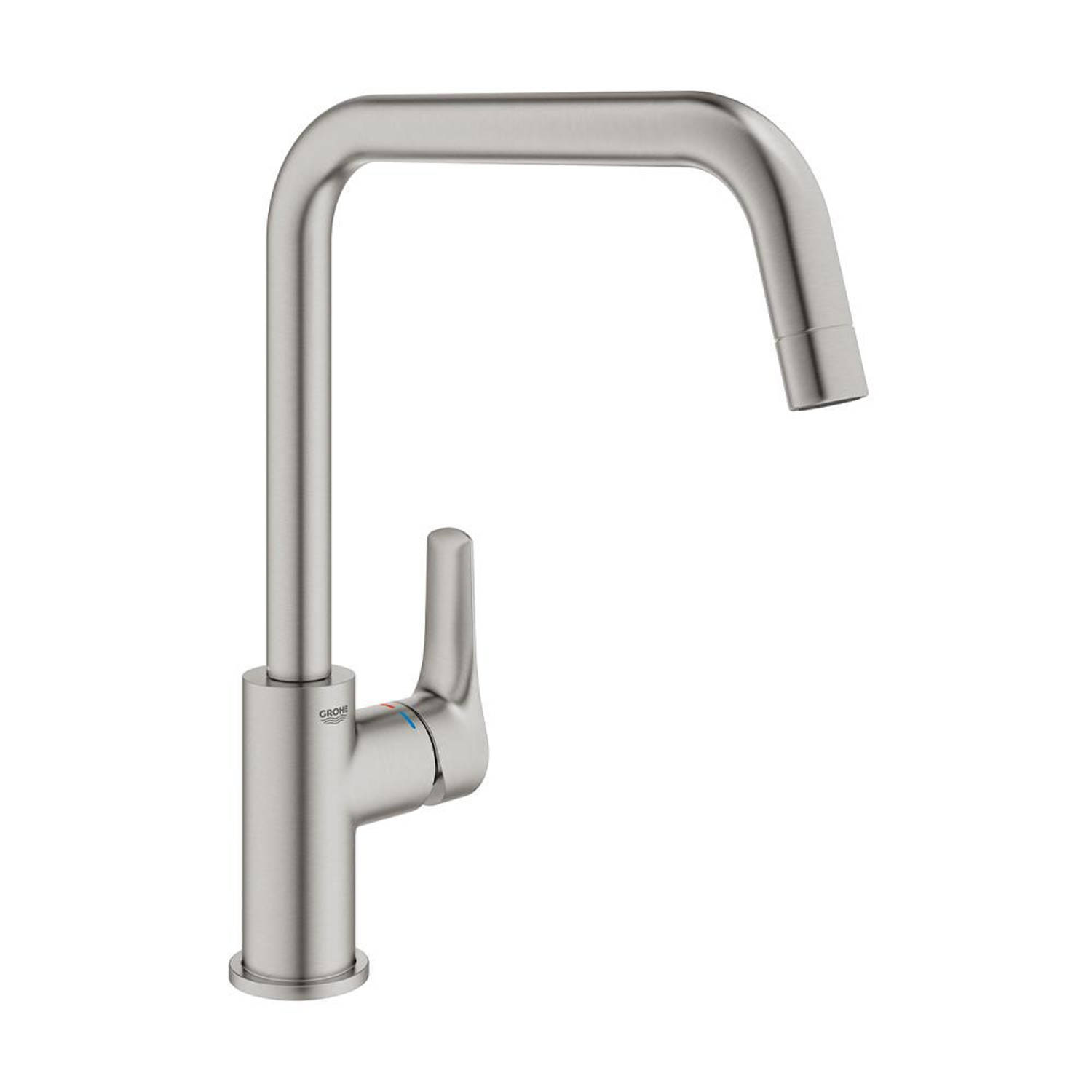 Grohe 30567dco Eurosmart Zero Supersteel - Keukenkranen