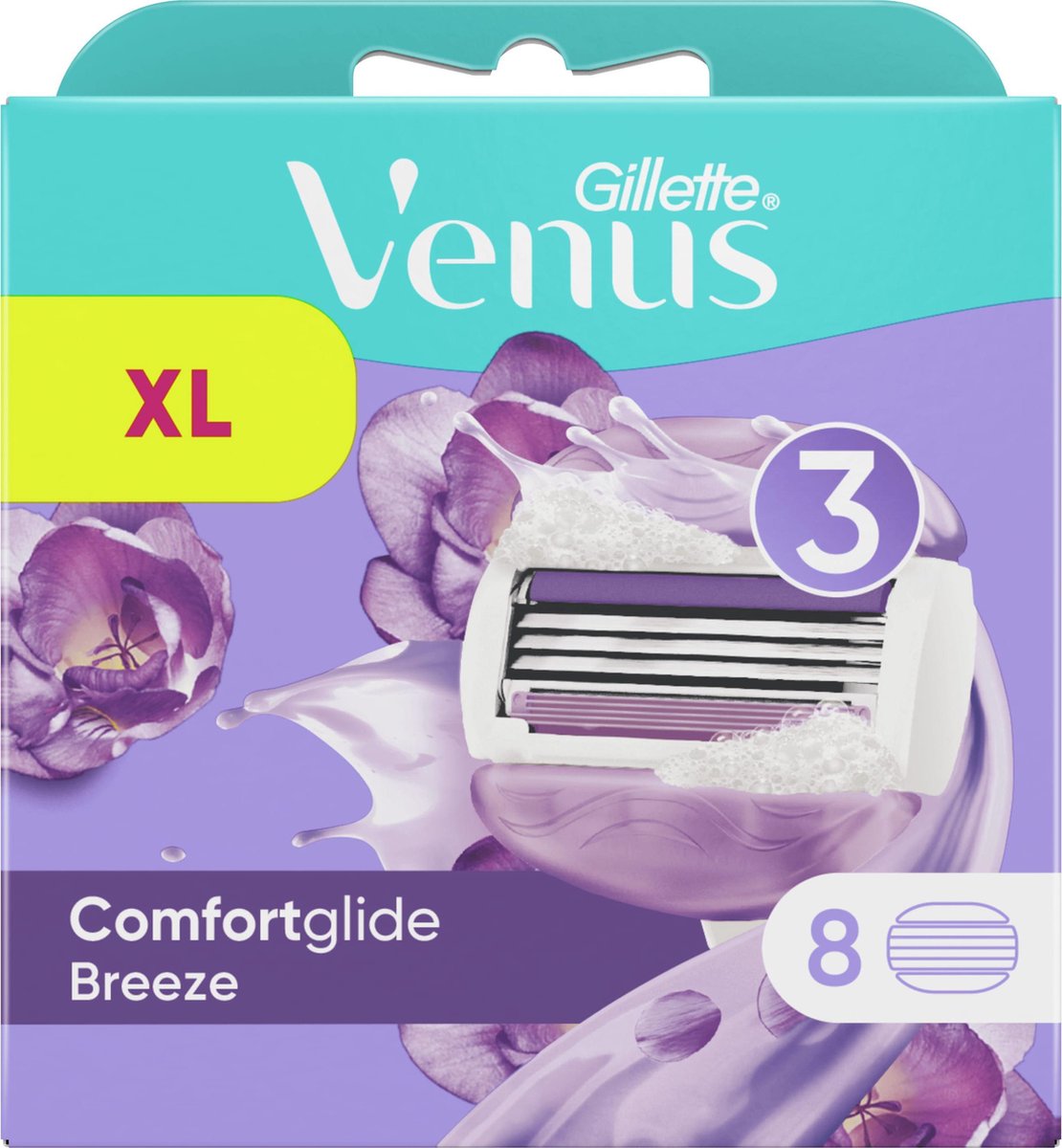 Gillette Venus Comfortglide Breeze Scheermesjes Voor Vrouwen - 8 Navulmesjes