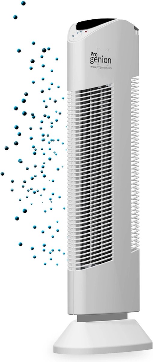 Progenion Luchtreiniger Met Ionisator Pr-369r Geen Filters Vervangen-wit