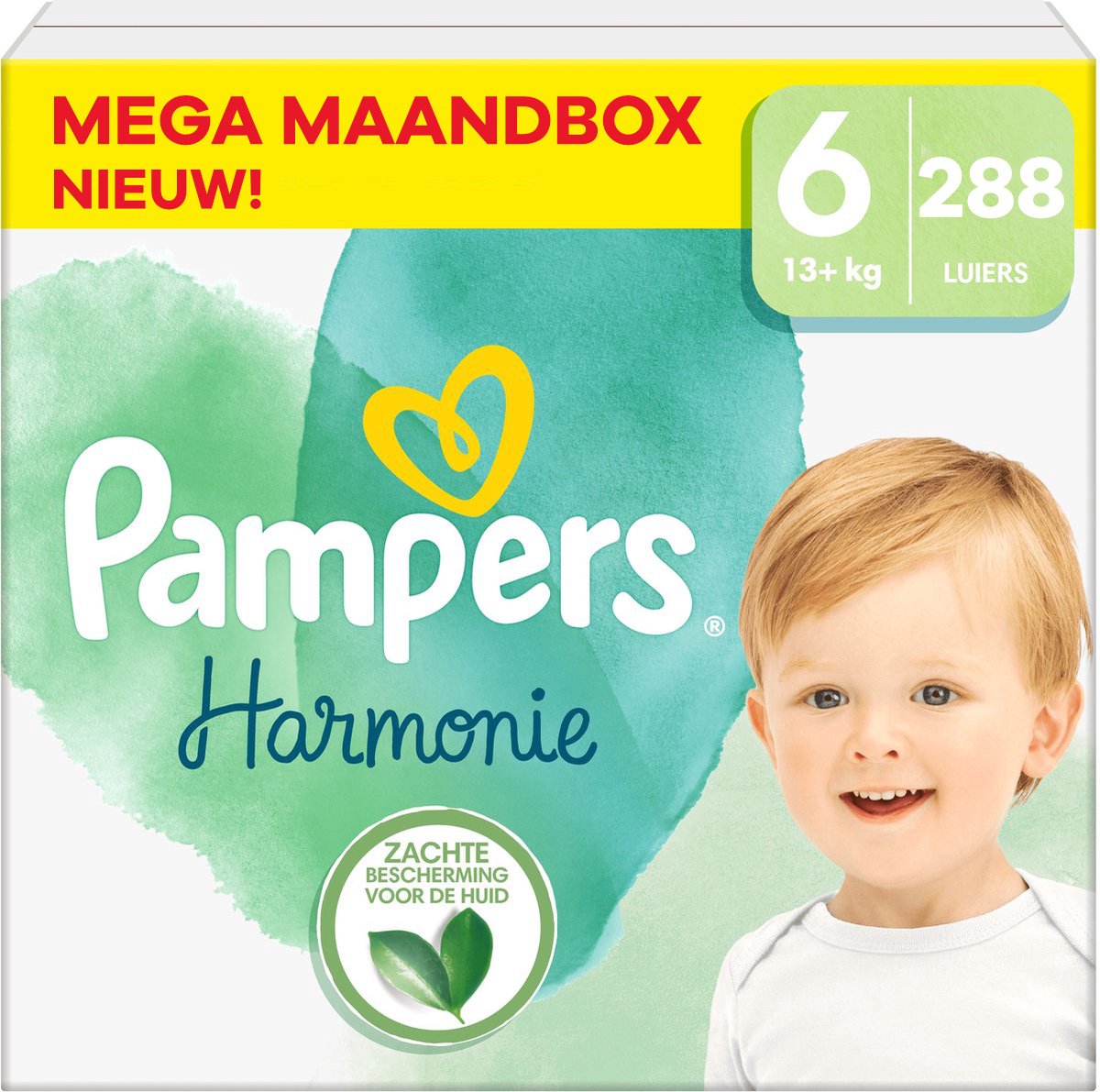 Pampers - Harmonie - Maat 6 - Mega Maandbox - 288 Stuks - 13+ Kg