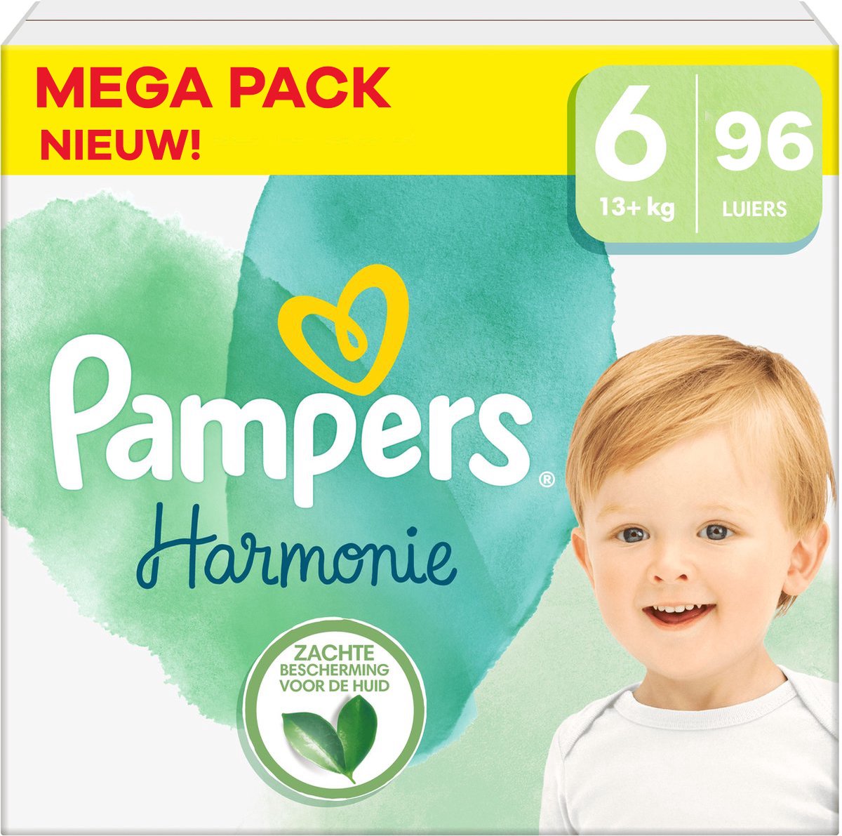 Pampers - Harmonie - Maat 6 - Mega Pack - 96 Stuks - 13+ Kg