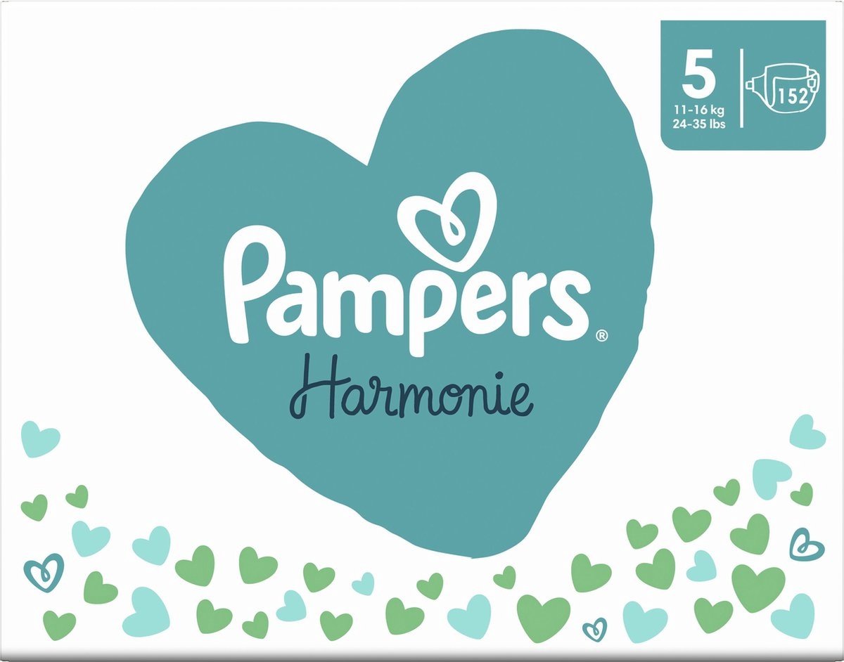 Pampers - Harmonie - Maat 5 - Mega Maandbox - 304 Stuks - 11/16 Kg