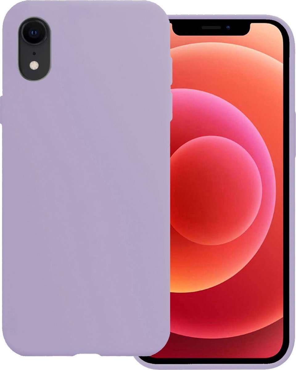 Basey Apple Iphone Xr Hoesje Siliconen Hoes Case Cover Apple Iphone Xr-lila - Paars