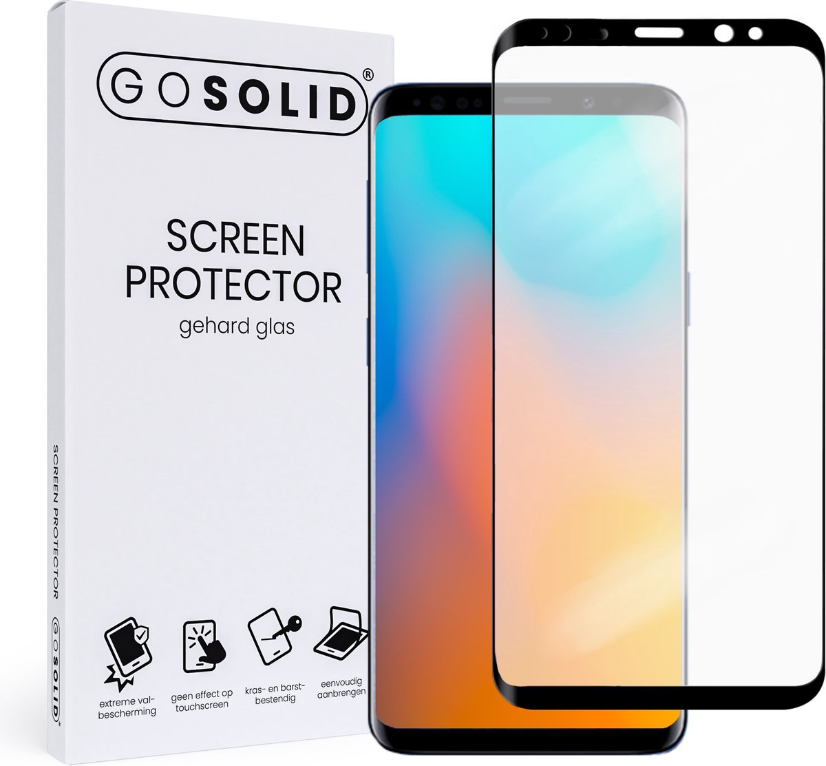Go Solid! Samsung Galaxy S9 Screenprotector Gehard Glas