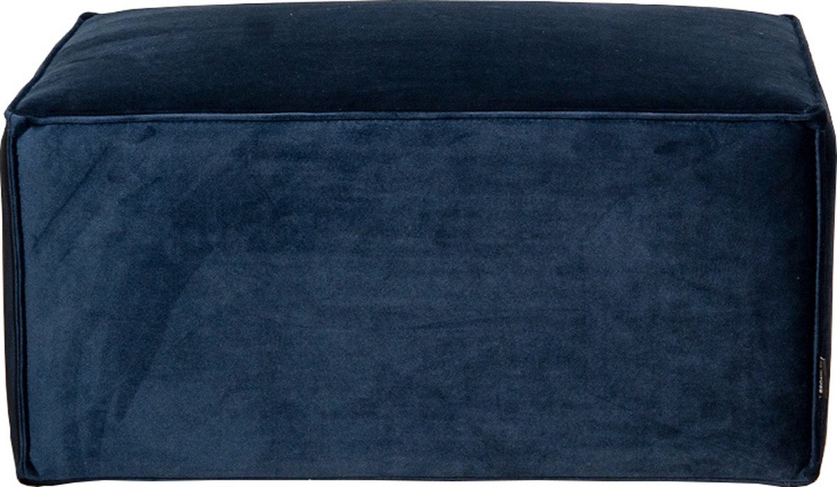 Bronx71 Hocker Memphis velvet - Blauw