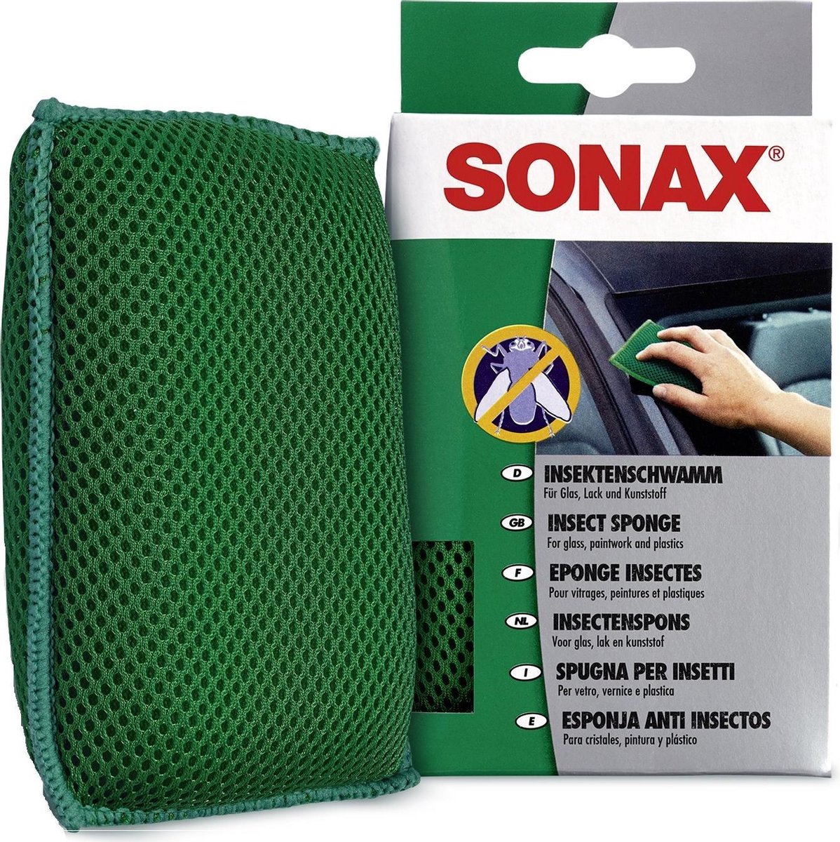 Sonax Insectenspons 15,7 X 8,8 Cm Foam - Groen