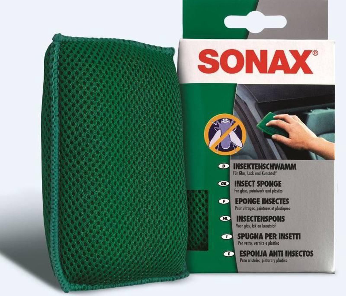Sonax Insectenspons 15,7 X 8,8 Cm Foam - Groen