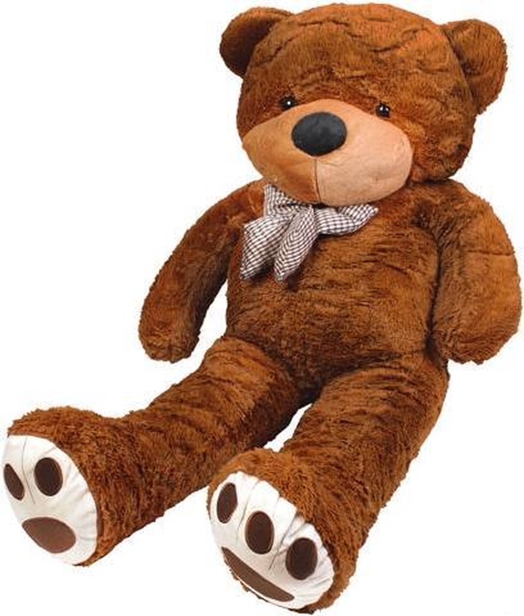 Aa Commerce Xxl Mega Teddybeer - Beer Knuffel - Grote Pluche Knuffelbeer 130cm - Bruin