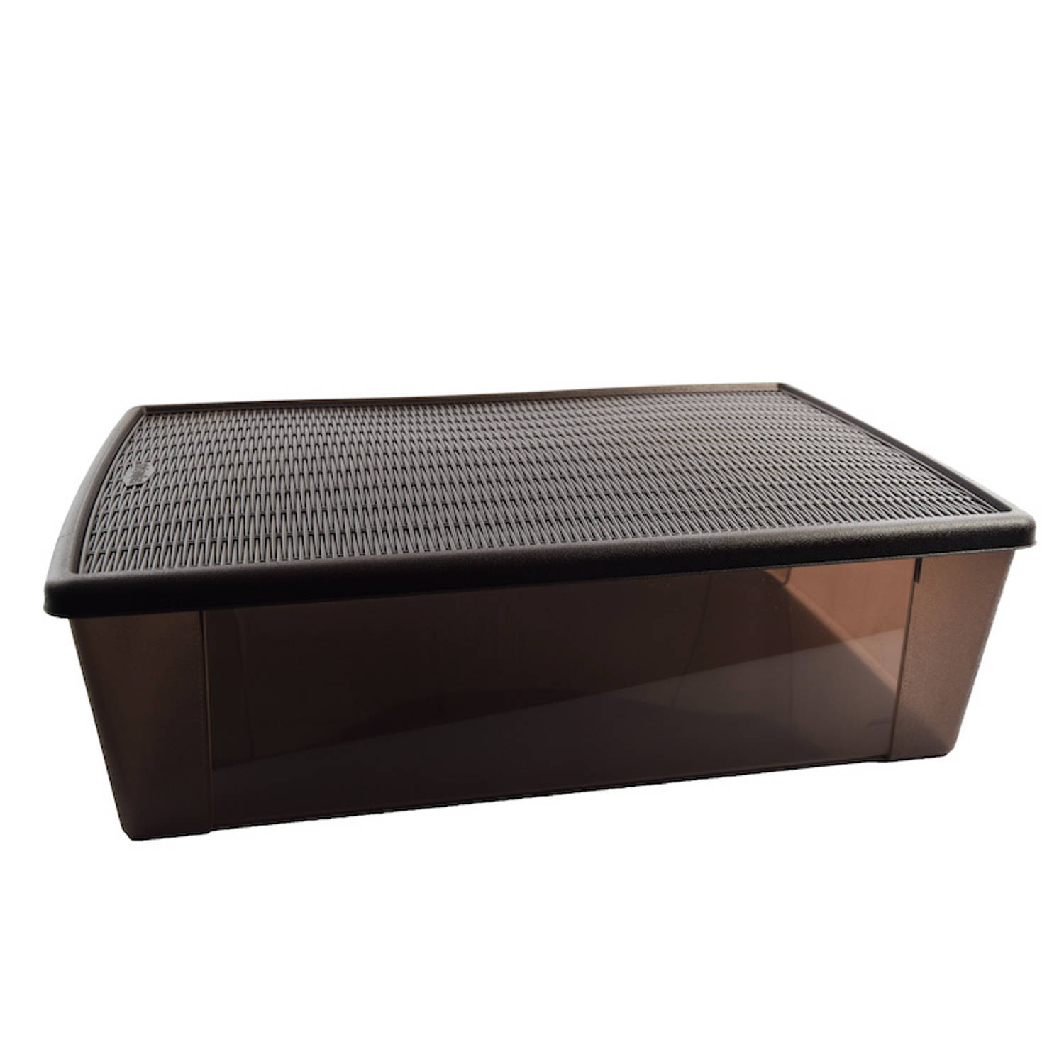 Opbergbox - Onderbedbox - Onderbedbox 32 Liter Chocolate- 59 Cm X 39 Cm X17 Cm Hoog - Bruin