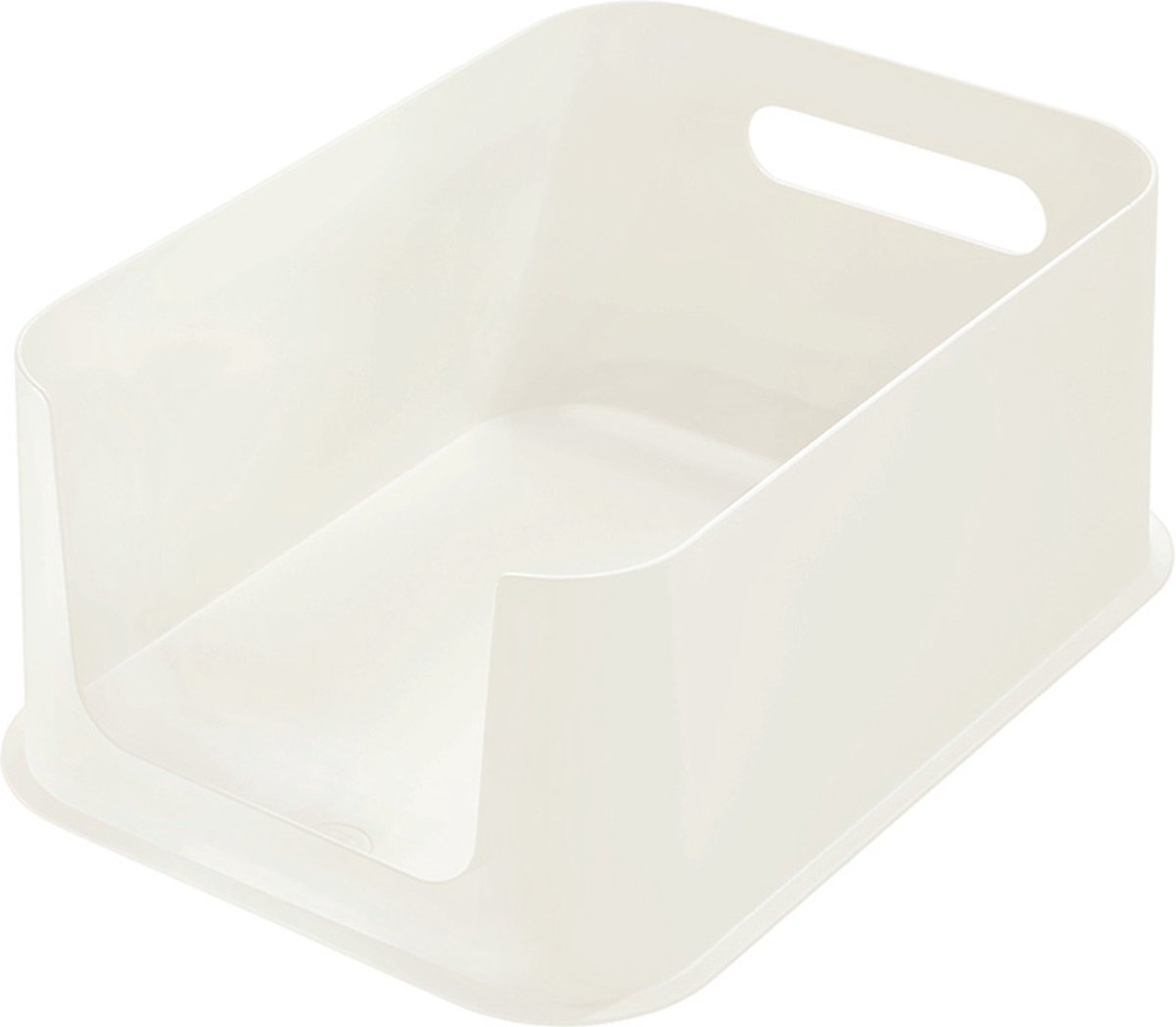 Idesign - Opbergbox Met Opening, 30.2 X 21.3 X 12.7 Cm, Kunststof, Kokoswit - Idesign Eco Storage - Beige